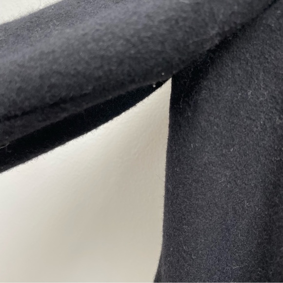 Zara women’s wool blend jacket short zip up bomber style size small solid black - Picture 5 of 7